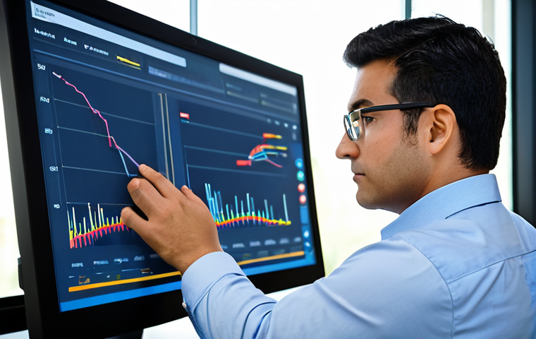 Data-Driven Decision Making**

A project manager, fully clothed in business casual attire, reviewing a data visualization dashboard on a large monitor. The dashboard displays charts and graphs illustrating project KPIs. The setting is a modern office with soft lighting. Focus on the PM's thoughtful expression, suggesting data analysis and problem-solving. Safe for work, appropriate content, professional, perfect anatomy, correct proportions, natural pose, well-formed hands, proper finger count, natural body proportions.

**