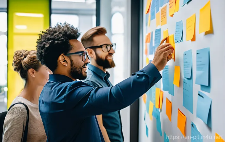 프로젝트 관리 학습을 위한 필수 서적 - **Traditional (Waterfall) Project:** "An intricate, high-angle view of a bustling, large-scale urban...