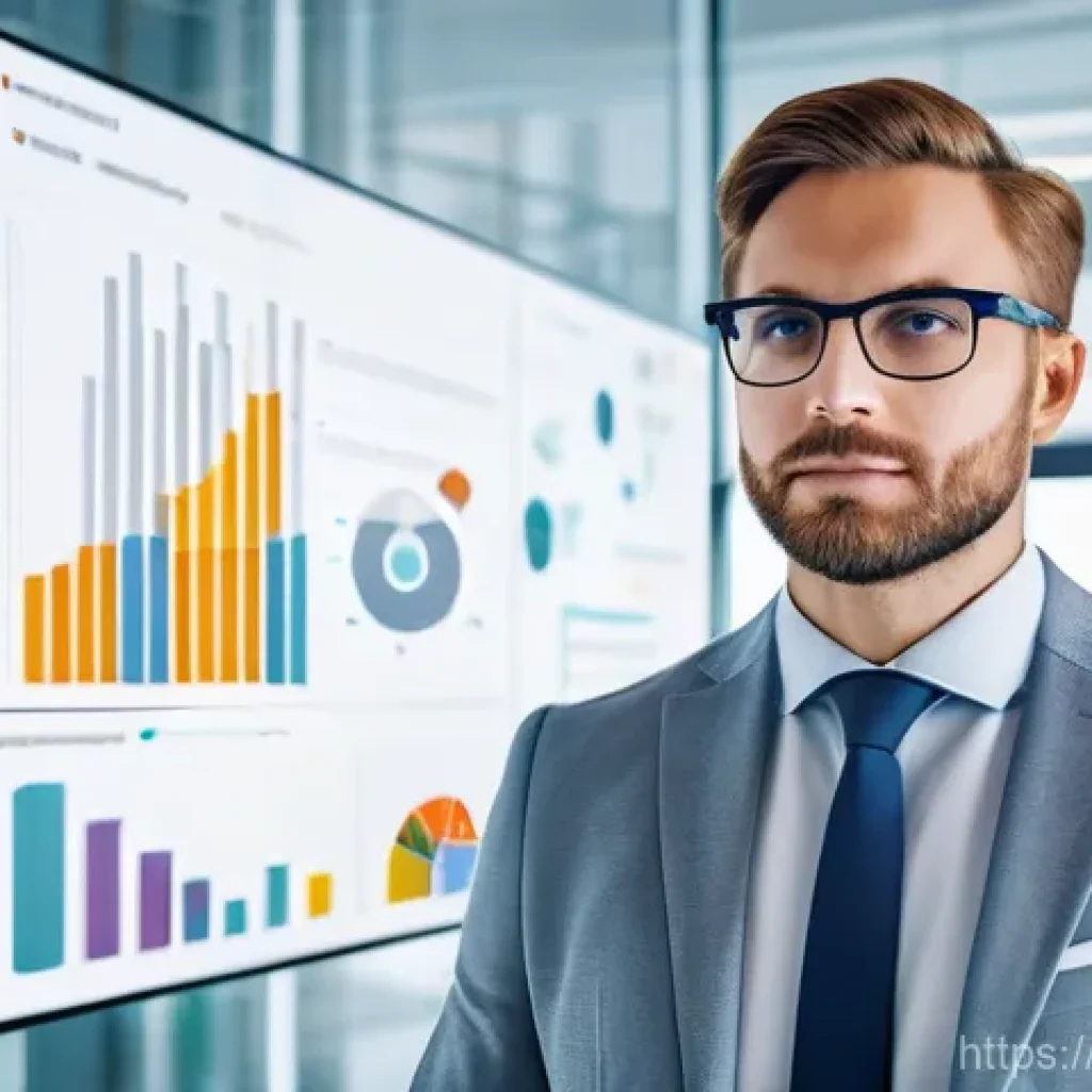 프로젝트 매니저의 직무 변화와 새로운 역할 - **A visionary project manager in a futuristic, yet grounded, office environment.** The scene should ...