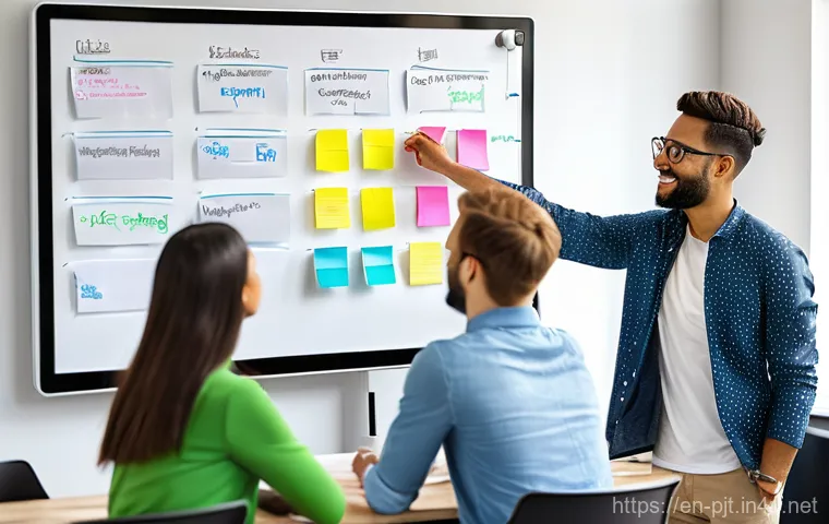 프로젝트 매니저의 직무 변화와 새로운 역할 - **An empathetic project leader fostering connection within a diverse, remote team.** This prompt sho...