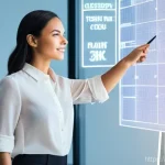 PM이 반드시 알아야 할 시간 관리 스킬 - **Prompt:** A diverse group of project managers (men and women, mid-30s to early 40s, dressed in sma...